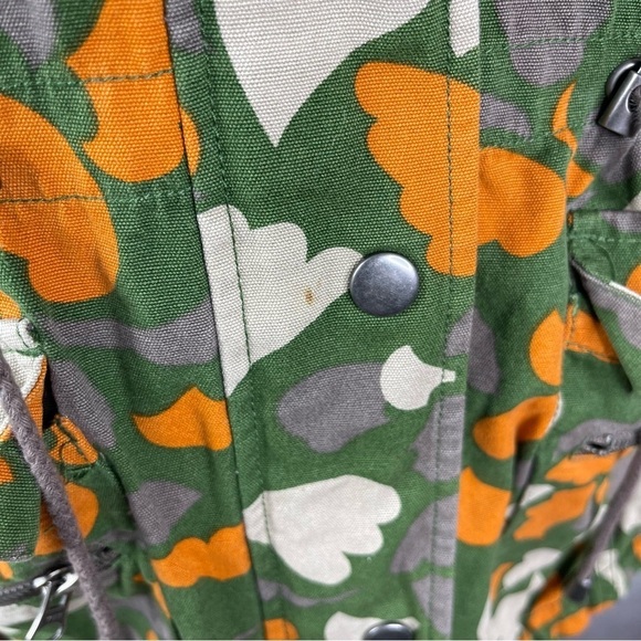 Numph Anthropologie Lenny Heart Camo Cotton Jacket Sz 38 US 8 - Picture 6 of 10